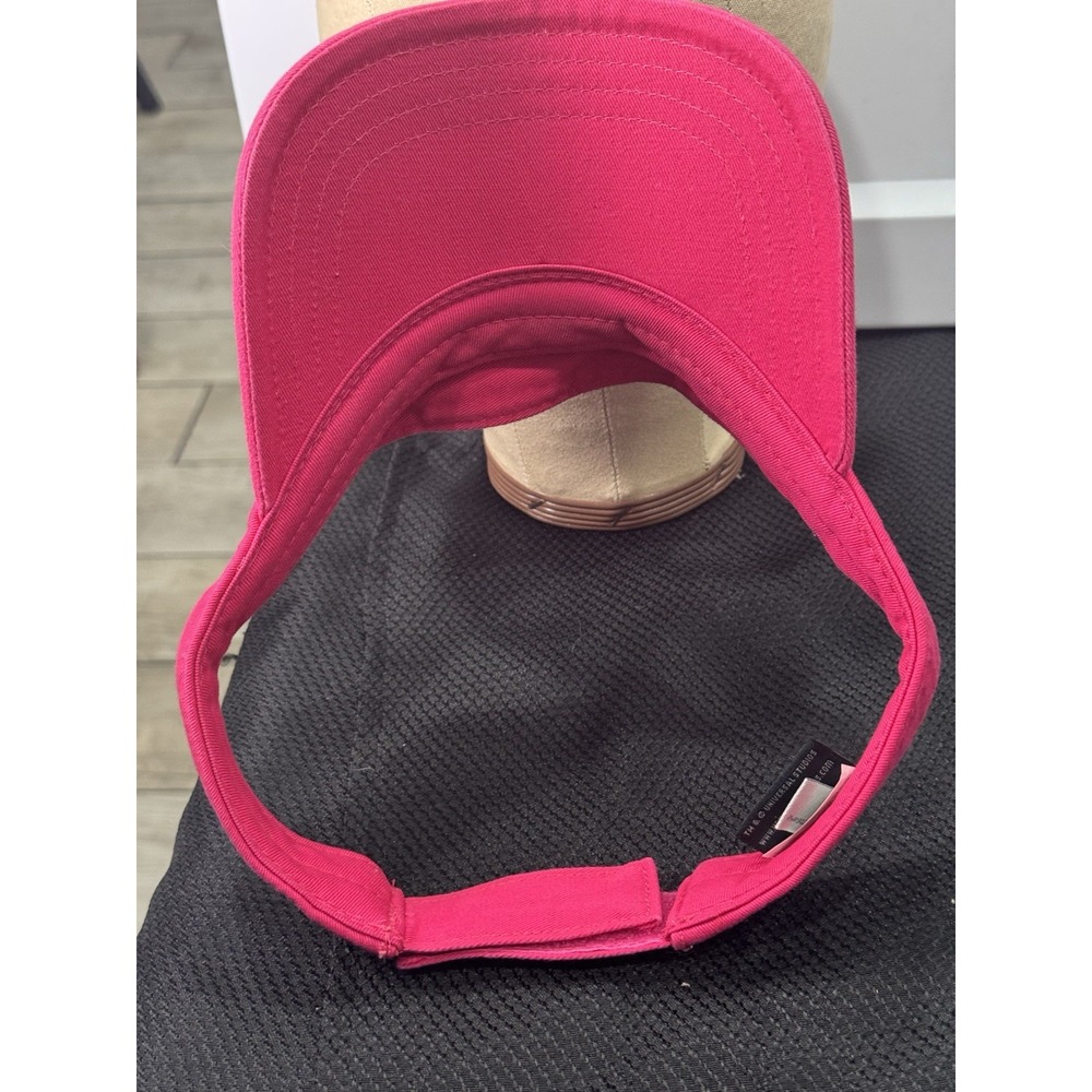 Universal‎ Studios Visor Hat Cap Womens Pink Embroidered Logo - Picture 9 of 10